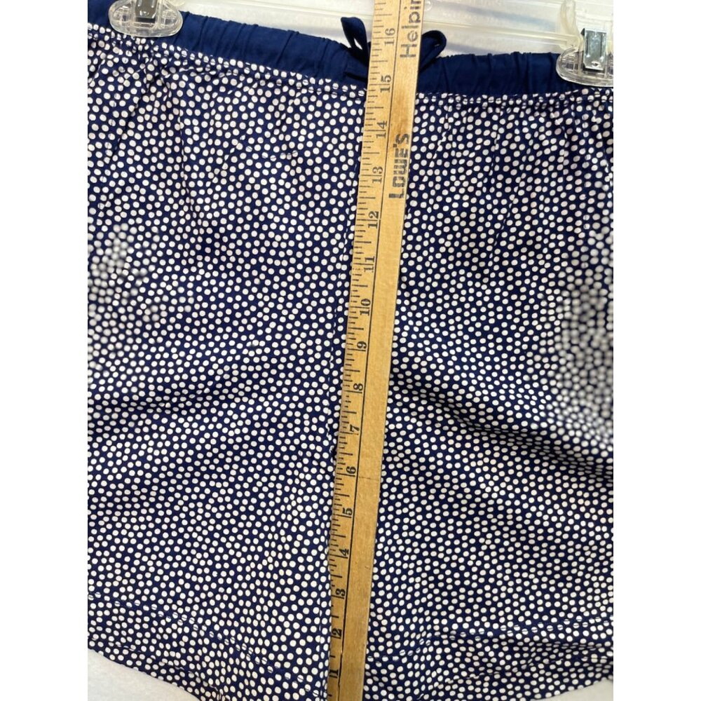 Carole Hochman Pajama Sleep Shorts Cotton Blue White Women's Size Medium - Picture 5 of 7
